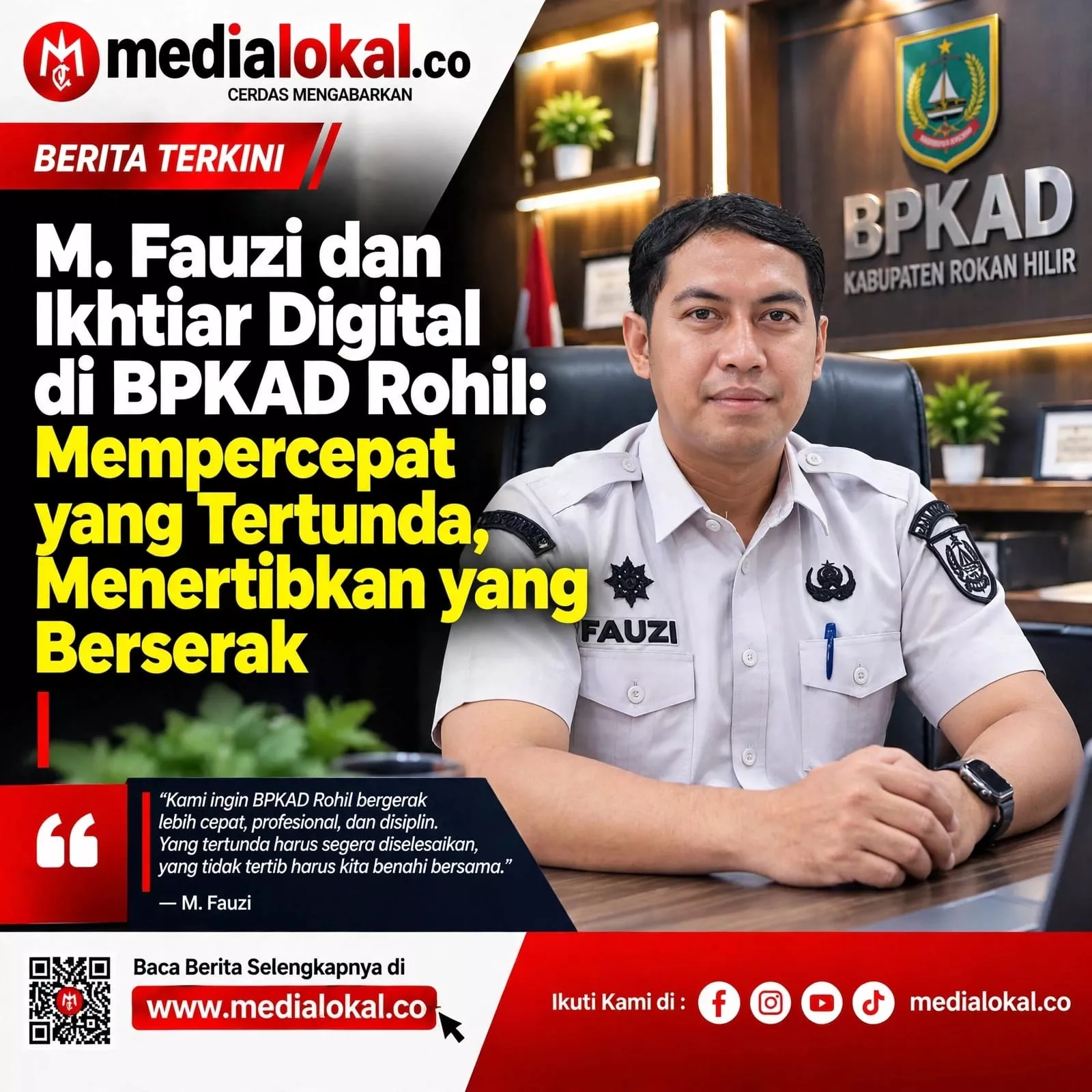 Bukan Sekadar Klik, SP2D Online Rohil: Cara BPKAD Jaga Dapur ASN Tetap Ngebul