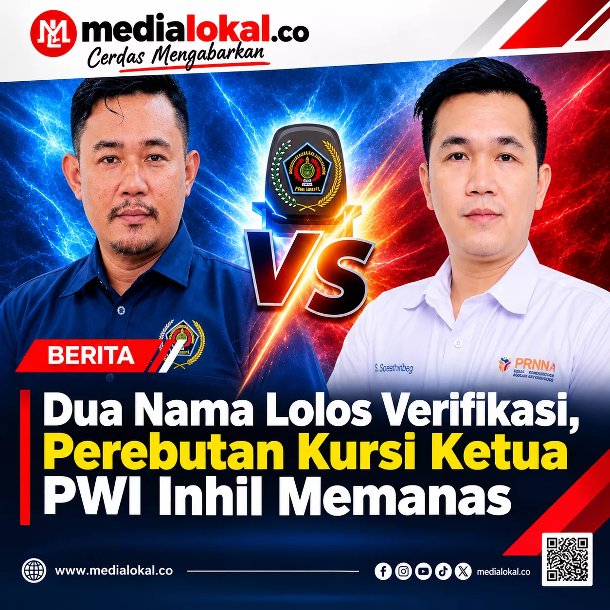 Konferkab VI PWI Inhil Memanas, Dua Kandidat Ketua Resmi Mendaftar