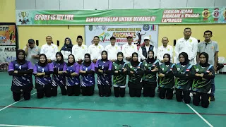 Secara Resmi Dibuka Bupati, Turnamen Bola Voli Milad ke-61 Inhil Diikuti 48 Tim