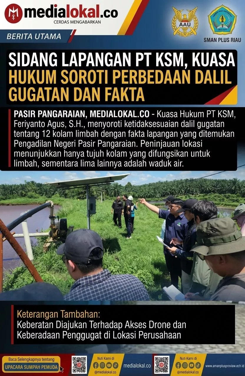 Kuasa Hukum: Pemeriksaan Setempat PN Pasir Pangaraian Buktikan Hanya Ada Tujuh