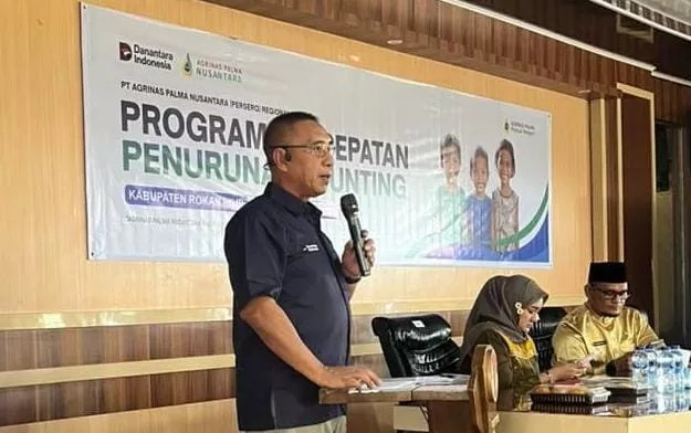 Agrinas Palma Nusantara Salurkan 130 Kotak Susu untuk Dukung Penanganan Stunting di Rohil
