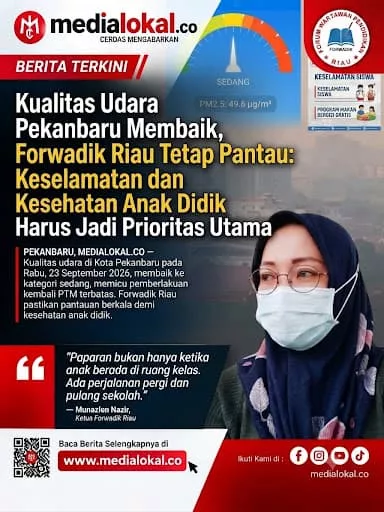 Hari Ini, Seluruh Sekolah di Pekanbaru Tatap Muka 