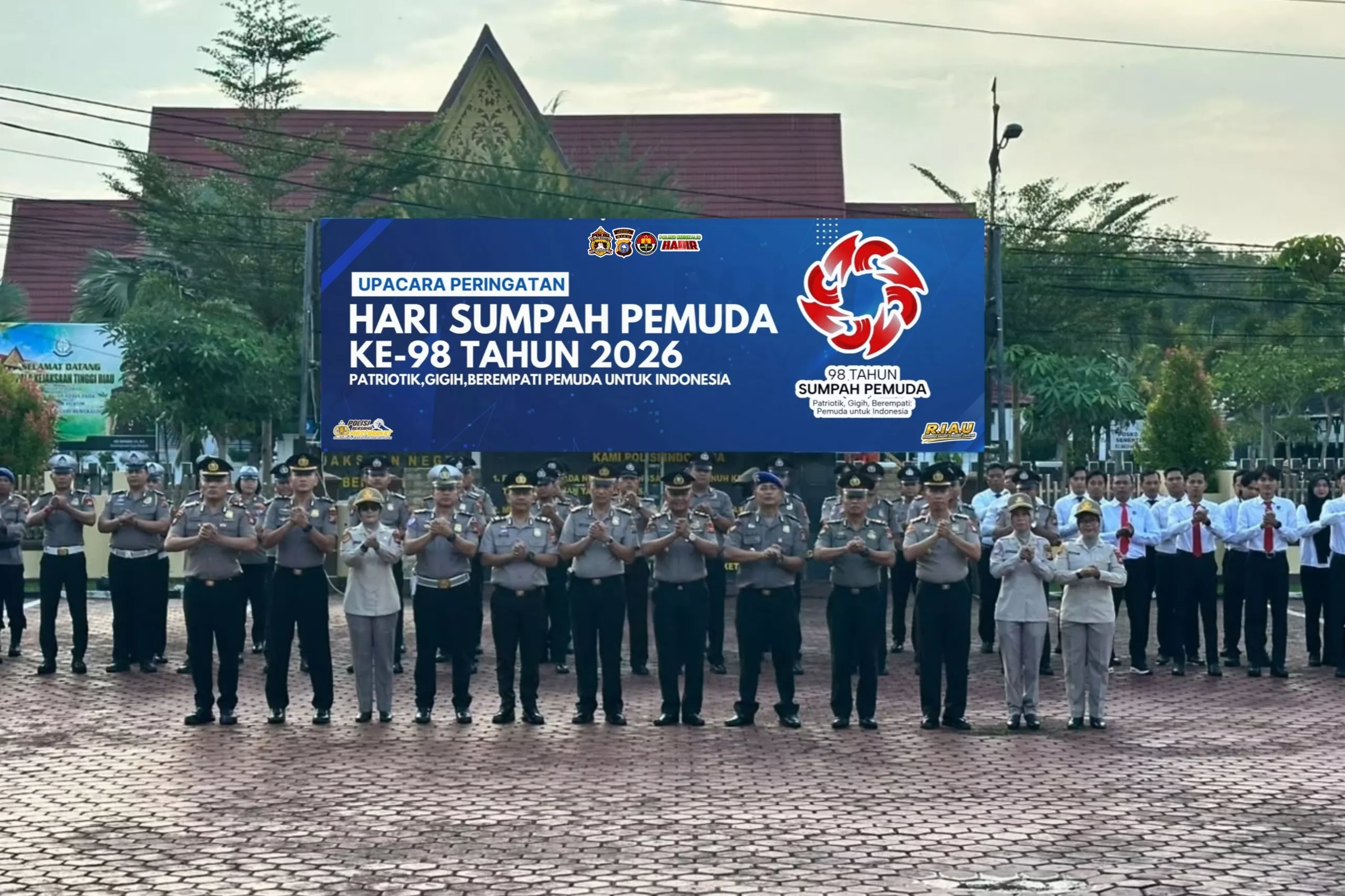 Polres Bengkalis Gelar Upacara Peringatan Hari Sumpah Pemuda ke-98, Perkuat Semangat Persatuan dan Pengabdian