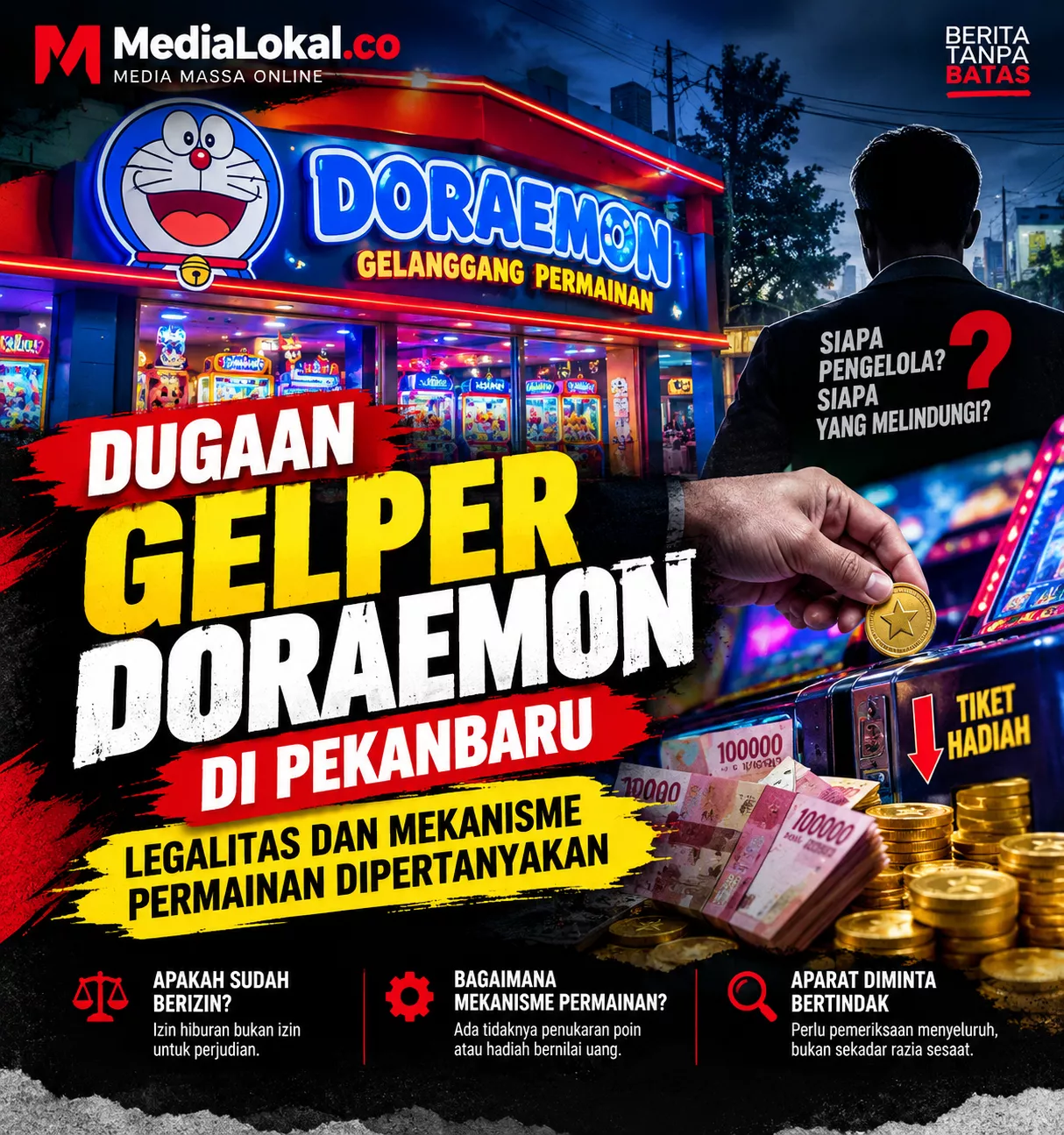 Dugaan Perjudian Berkedok Gelper 