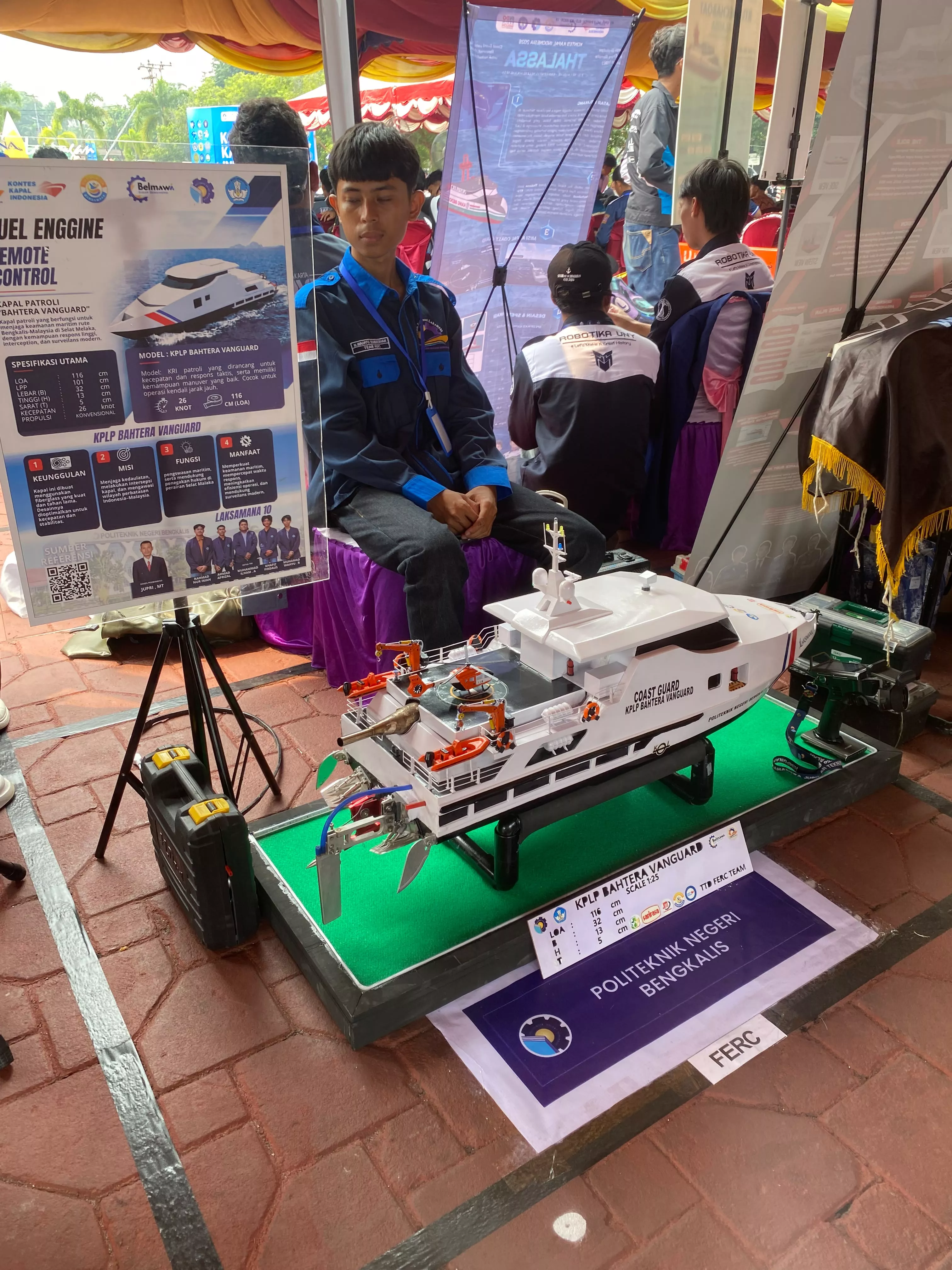KKI 2026, Polbeng Bengkalis Tampilkan Kapal Patroli  KPLP Bahtera Vanguard