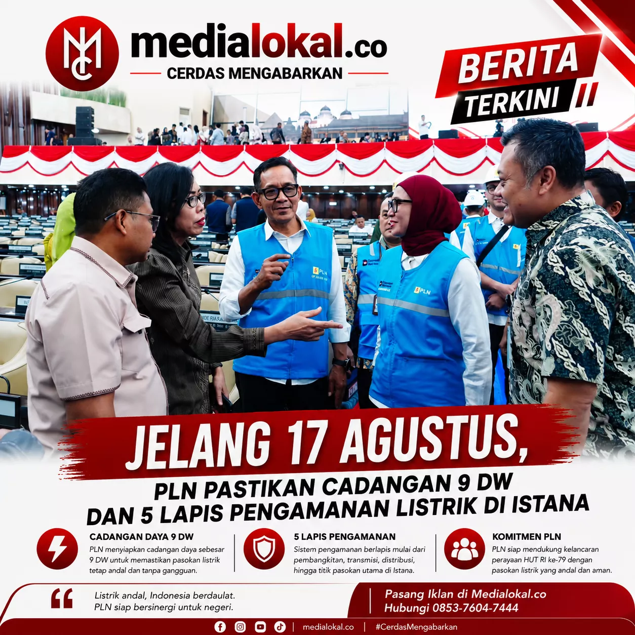 Dirut PLN Kawal Langsung Kelistrikan Nasional Jelang HUT ke-81 Kemerdekaan RI dari Posko NTT