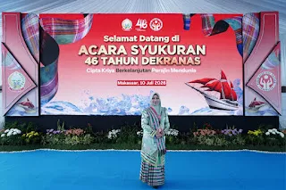 Puncak HUT DEKRANAS ke-46 di Makassar, Katerina Susanti Herman Tegaskan Komitmen Dukung UMKM Naik Kelas dan Go Nasional