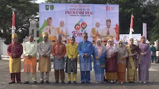 Bacakan Amanat Gubri, BSekda Inhil pimpin upacara Hari Jadi ke-69 Provinsi Riau