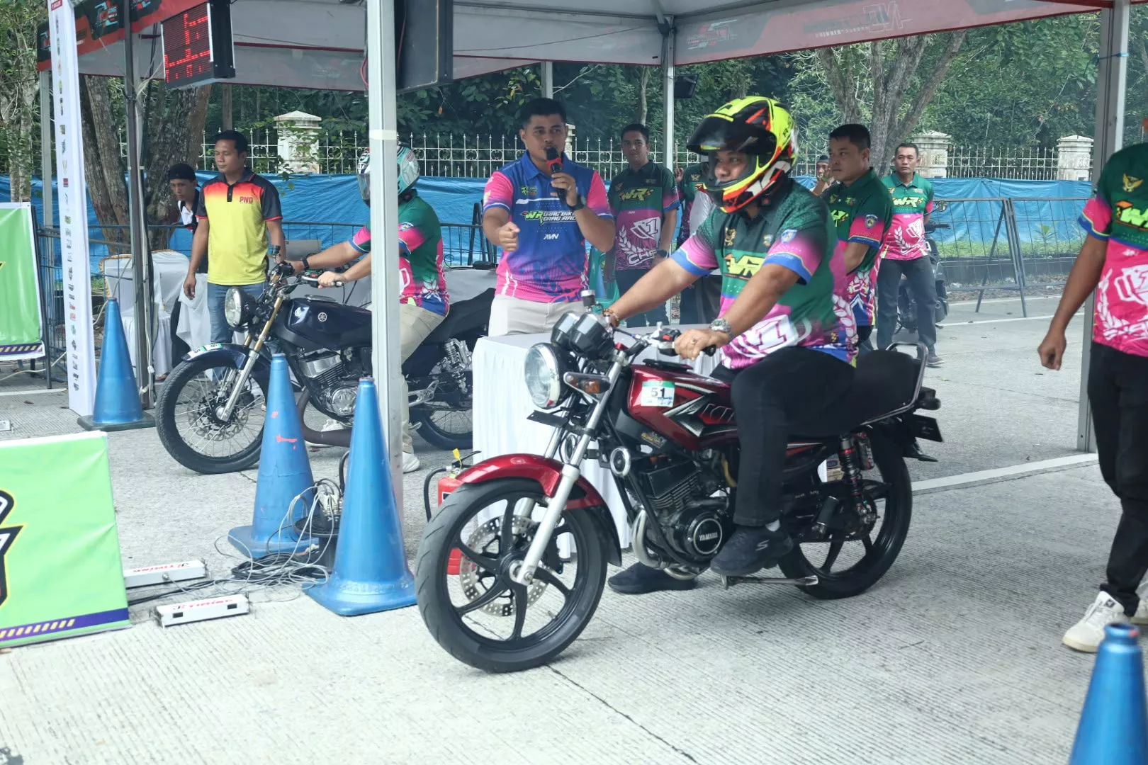 Ratusan Pebalap Adu Nyali di Siak, Kejurnas Drag Bike Region 1 Resmi Dibuka