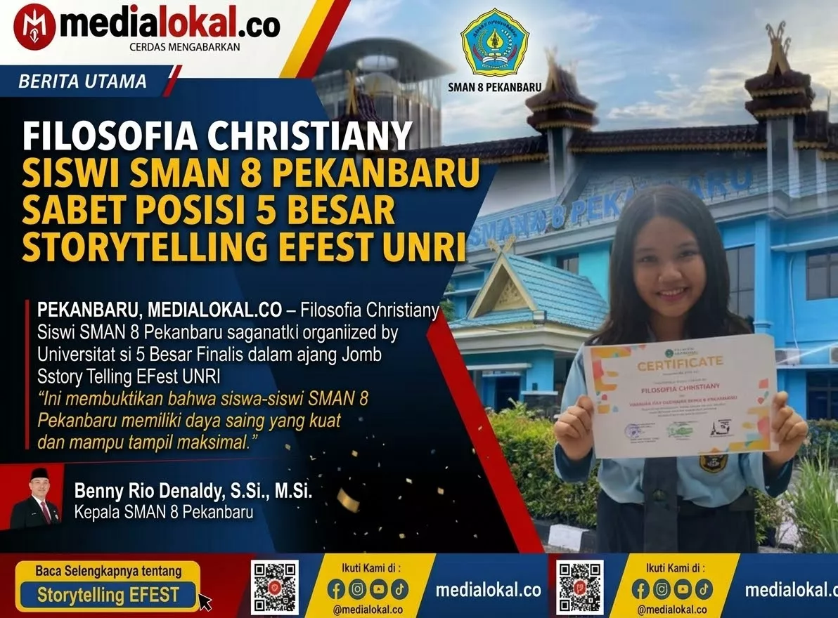 Filosofia Christiany Sabet Posisi 5 Besar Storytelling EFEST UNRI