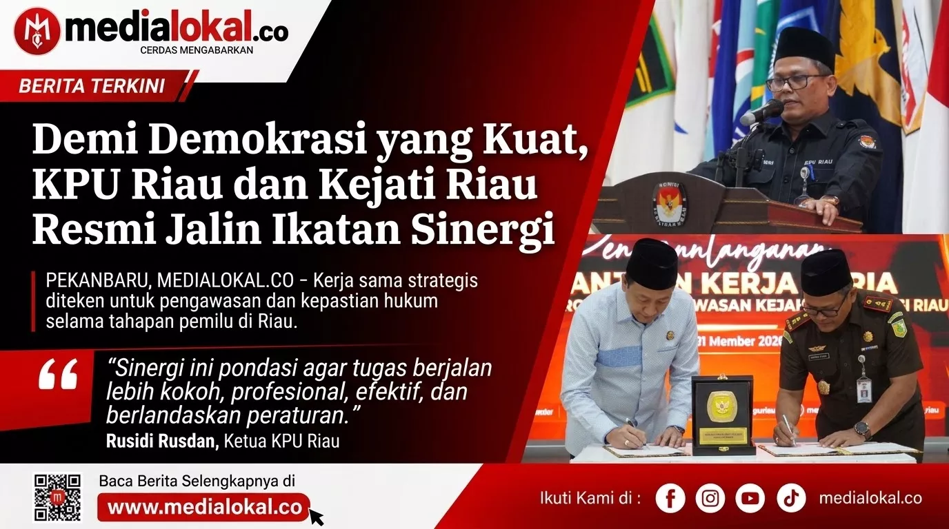 Demi Demokrasi yang Kuat, KPU Riau dan Kejati Riau Resmi Jalin Ikatan Sinergi