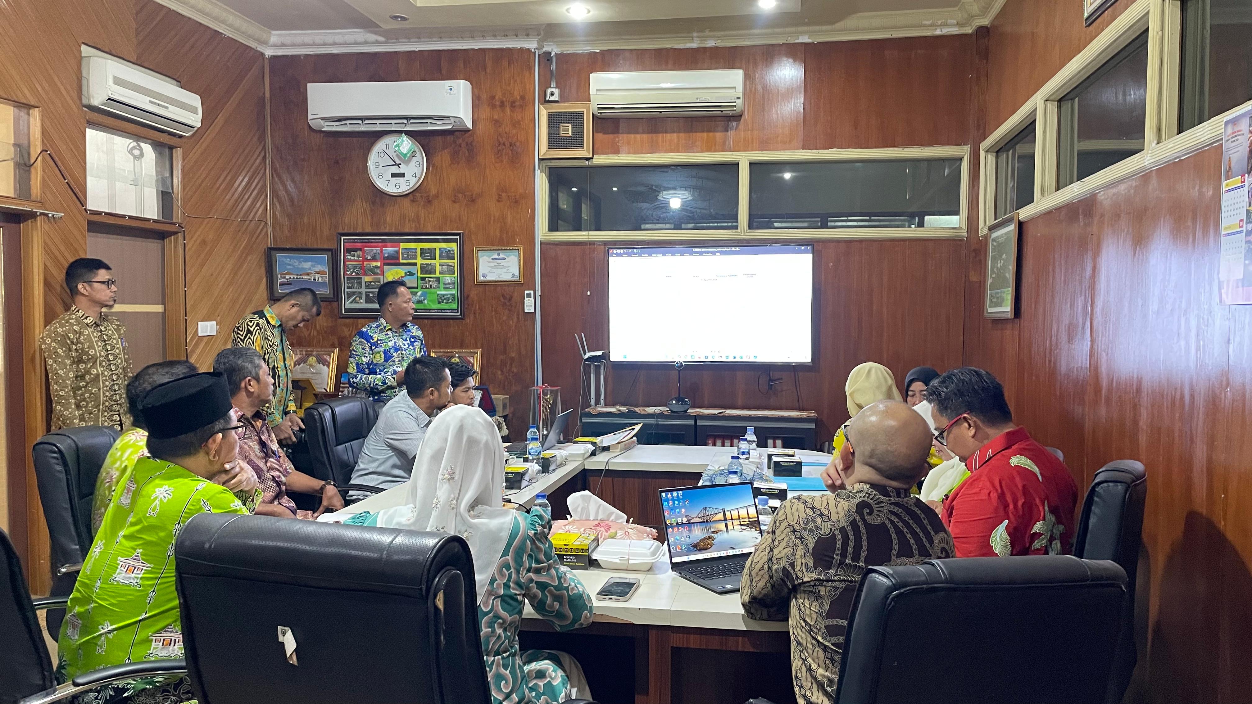 Wakili Bupati Inhil, Sekda Buka Secara Resmi Sosialisasi Pemahaman Pengendalian Gratifikasi Kepada Admin UPG