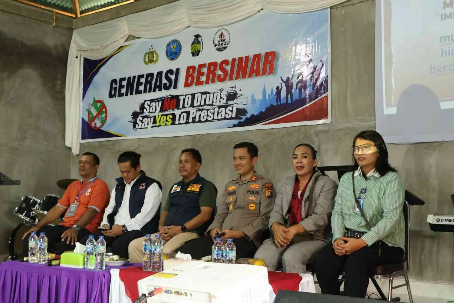 Perkuat Sinergi Melawan Narkoba, Kapolres Kuansing Hadiri Sosialisasi di Gereja GPdI Efata