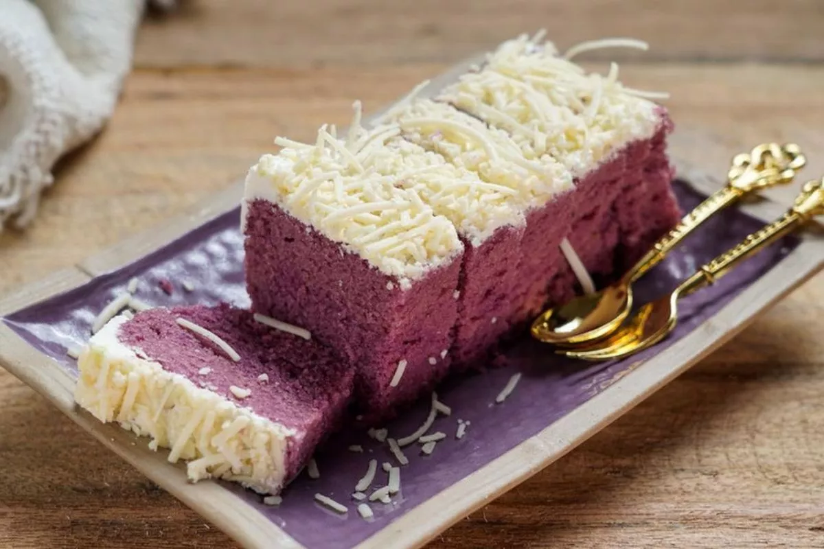 Resep Bolu Ubi Ungu Kukus Sederhana Takaran Sendok, Anti Gagal!