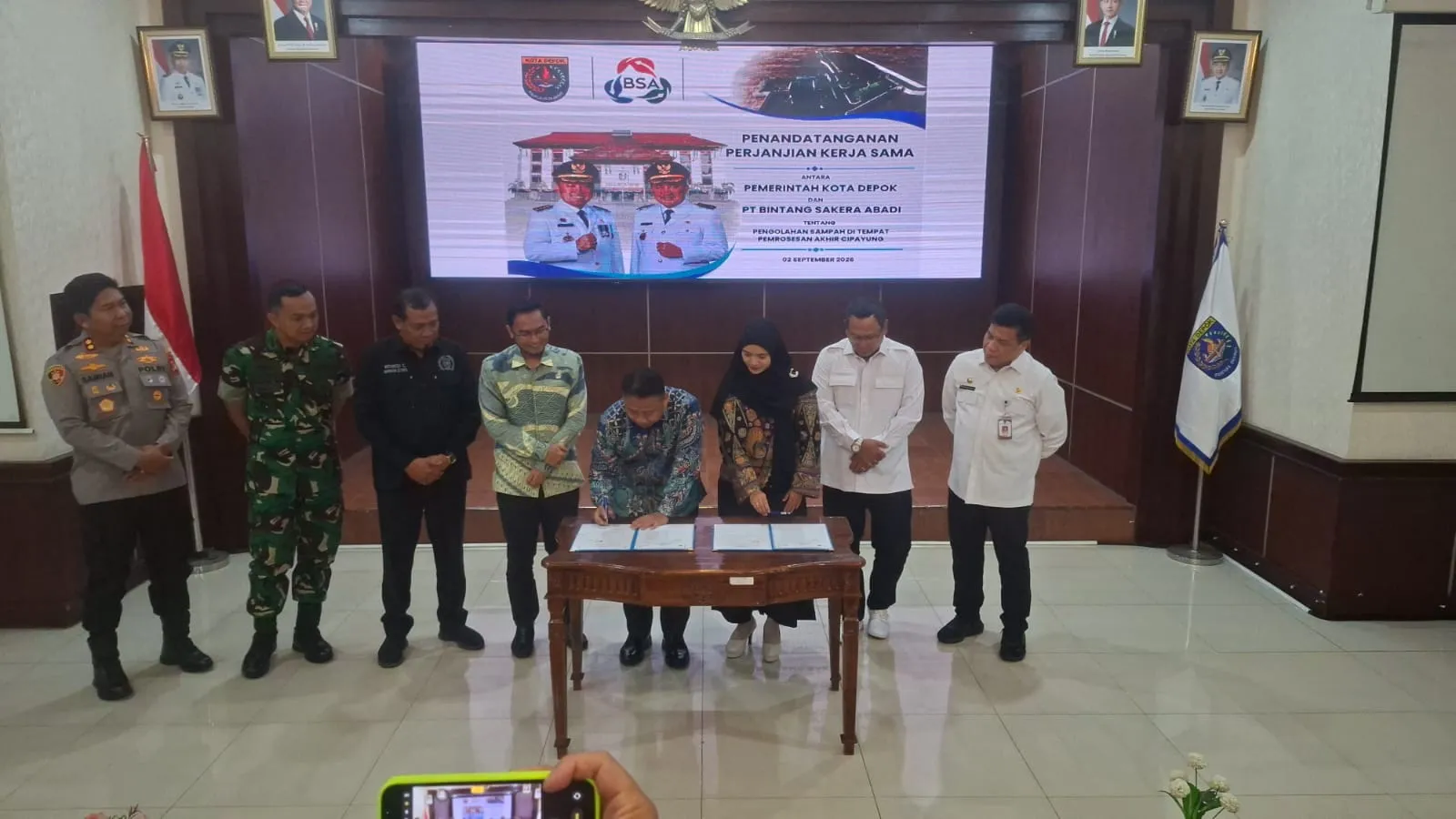 Pemkot Depok Lakukan MOU Dengan PT BSA Hadirkan RDF Plant di TPA Cipayung