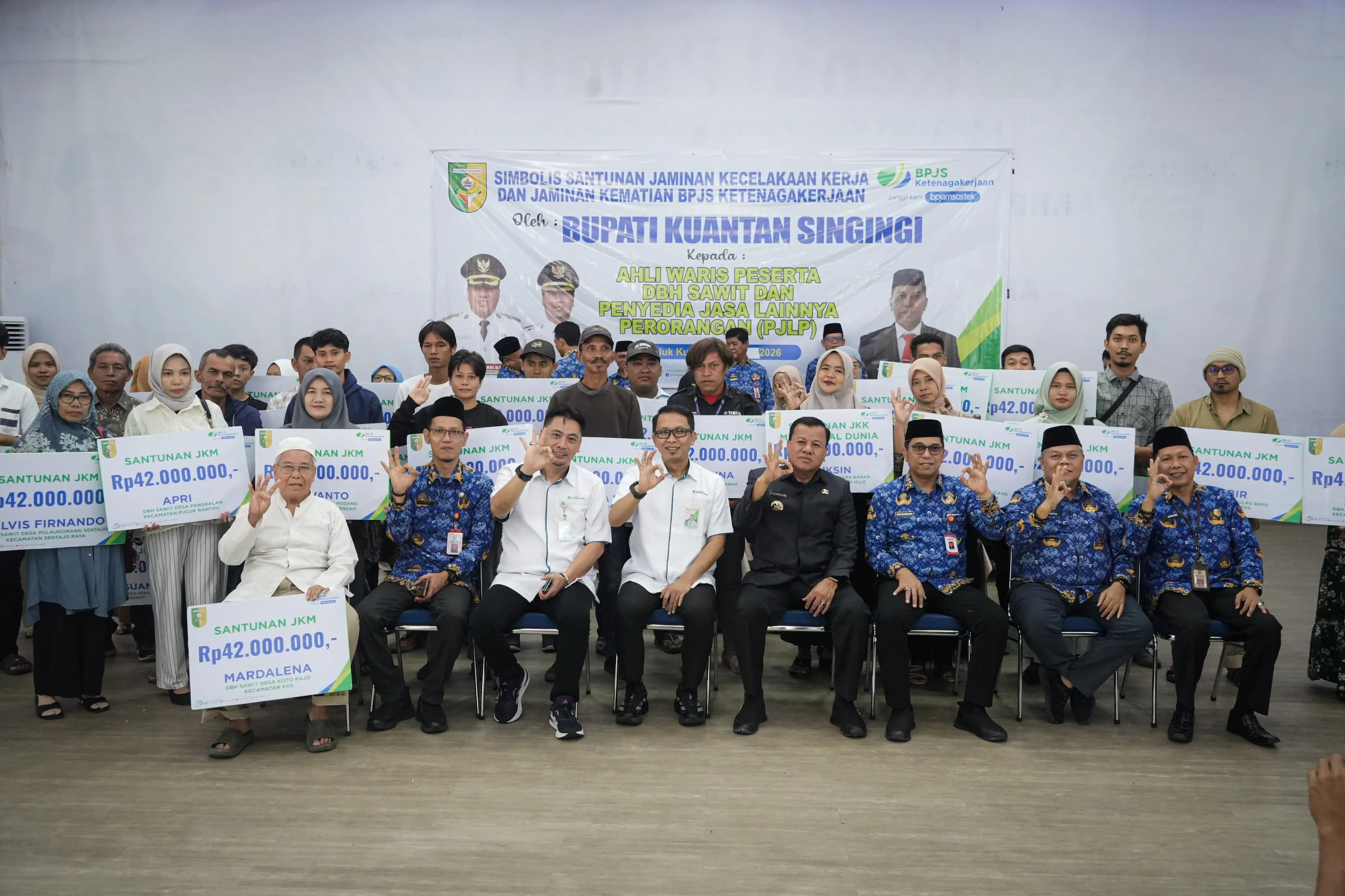 BPJS Ketenagakerjaan Apresiasi Komitmen Bupati Kuansing Lindungi Pekerja Rentan