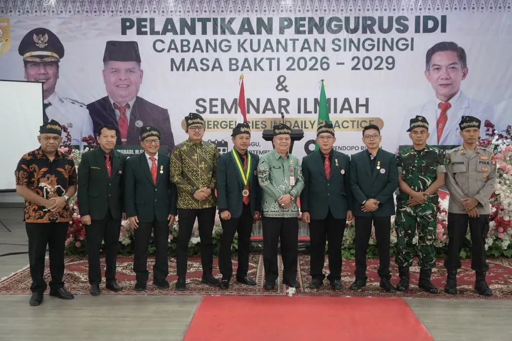 Pengurus IDI Kuansing Resmi di Lantik, Pj. Sekda tekankan RSUD harus menjadi pilihan pelayanan kesehatan di Kuansing