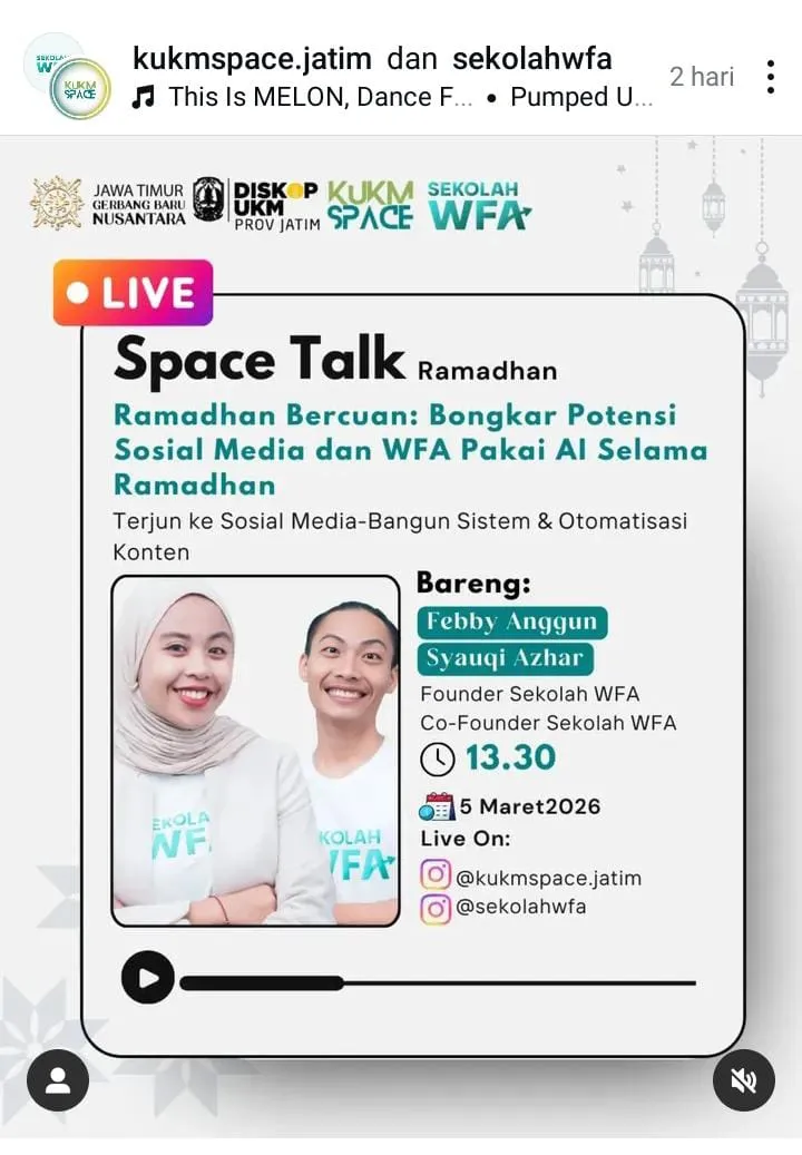 Sekolah WFA Luncurkan “Asisten Konten Pilot” untuk Otomatisasi Media Sosial UMKM