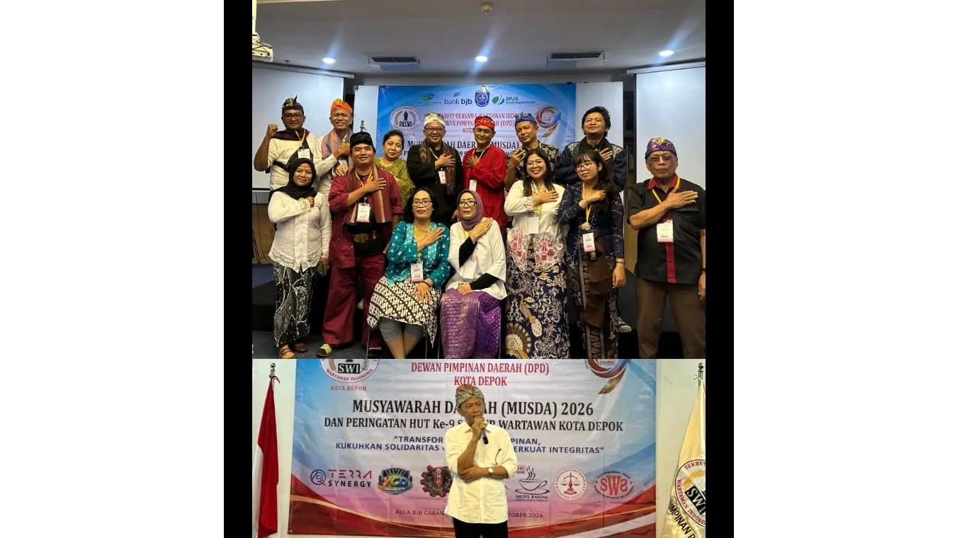 DPD SWI Kota Depok, Gelar Musyawarah Daerah 2026 Dan Rayakan HUT ke-9 Sekber Wartawan Kota Depok