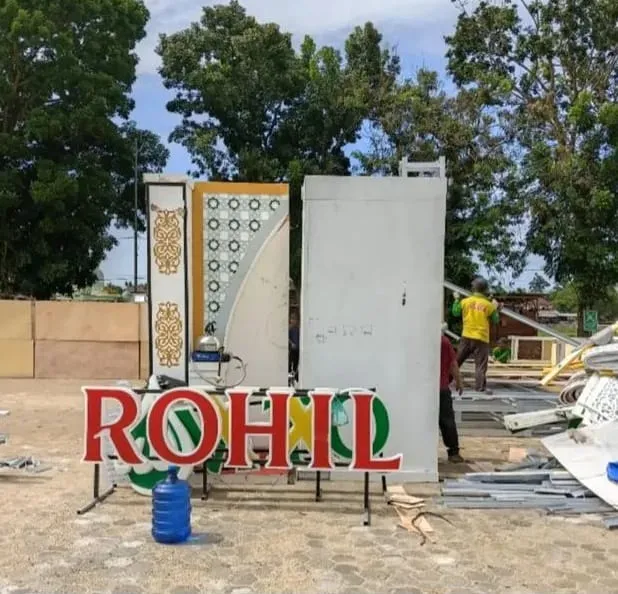 Stan Bazar Kabupaten Rohil Mulai Berdiri Di Lokasi Astaka MTQ Riau