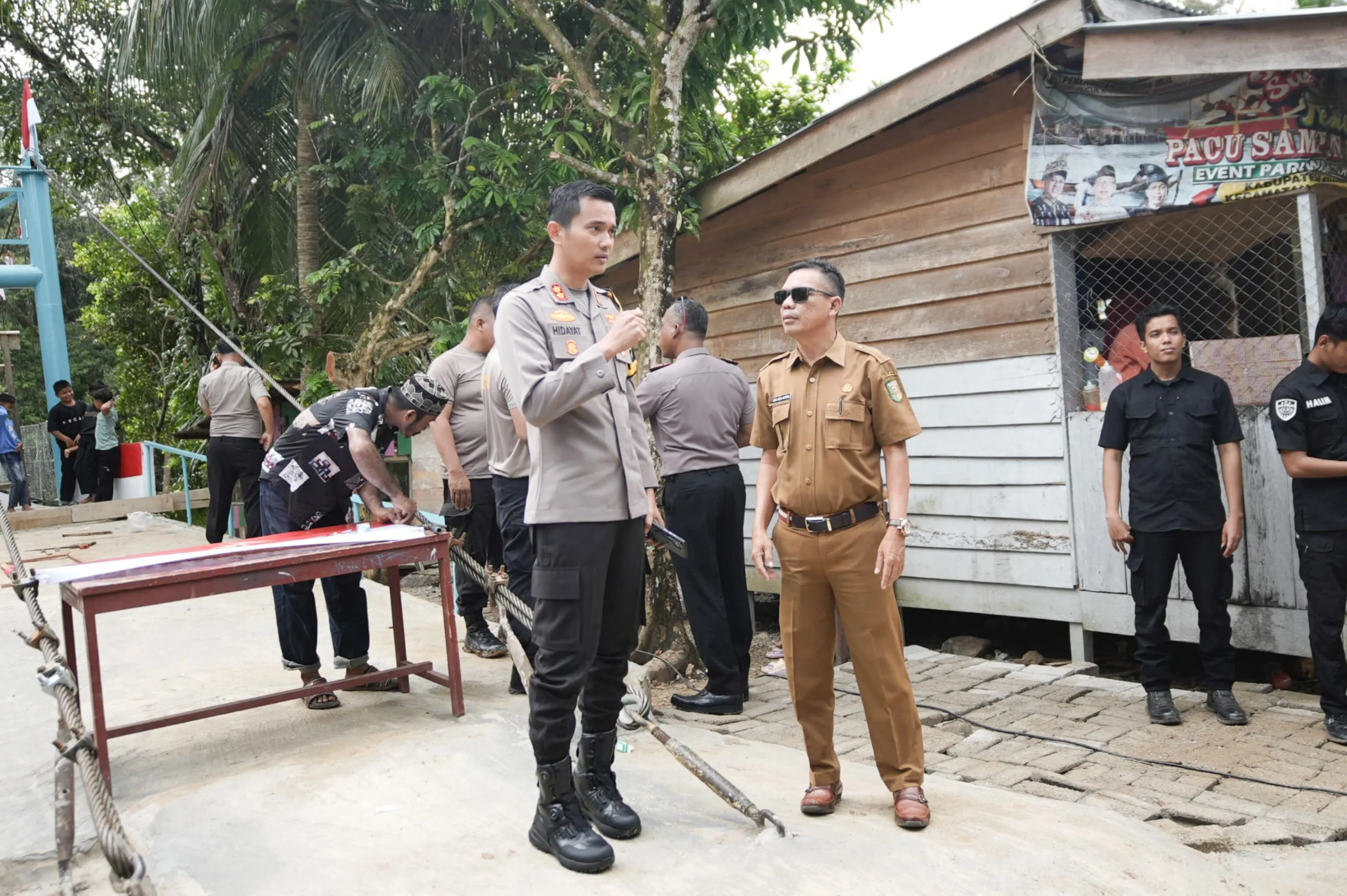 Kapolres Kuansing Matangkan Persiapan Groundbreaking Jembatan Merah Putih Presisi di Pucuk Rantau