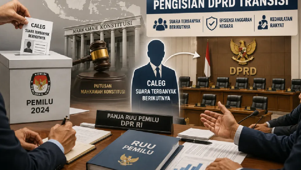 Pengisian Kursi DPRD Masa Transisi: Usulan Diisi Suara Terbanyak Caleg Berikutnya Menguat
