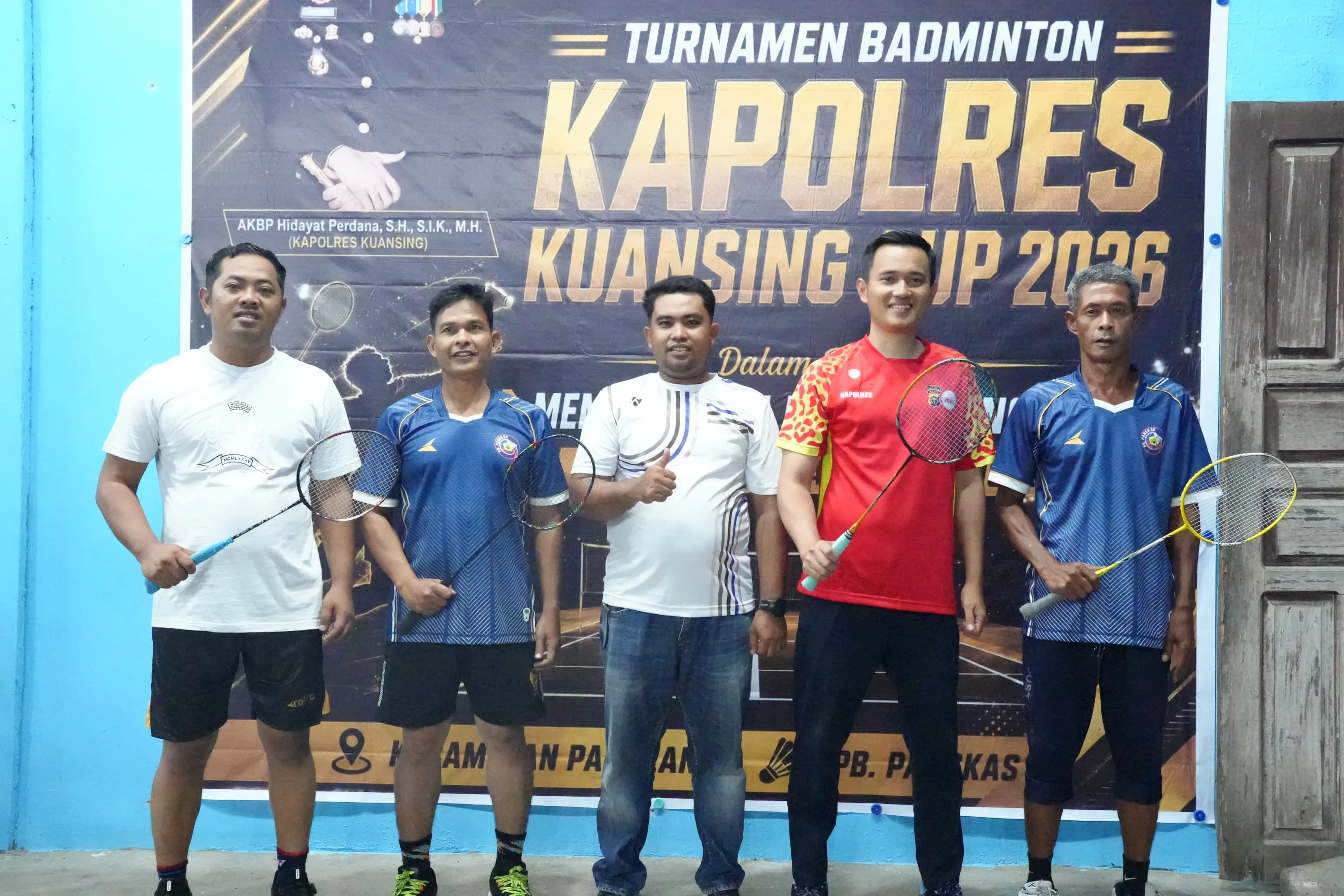 Kapolres Kuansing Ajak Peserta Turnamen Badminton Cup 2026 Junjung Sportivitas