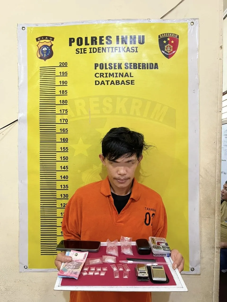 Polisi Gerebek Pengedar Sabu di Kecamatan Seberida, 15 Paket Siap Edar Diamankan