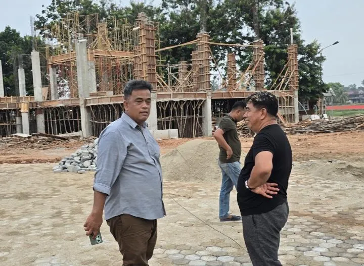 Pembangunan Arena Utama MTQ Kuansing Hampir Rampung, Target Selesai Pekan Ini