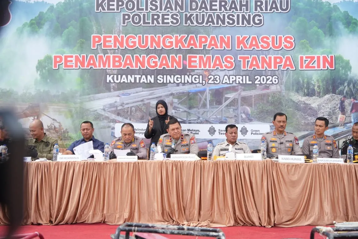 Polda Riau Tegaskan Zero PETI di Kuantan Singingi, 29 Kasus Berhasil Diungkap