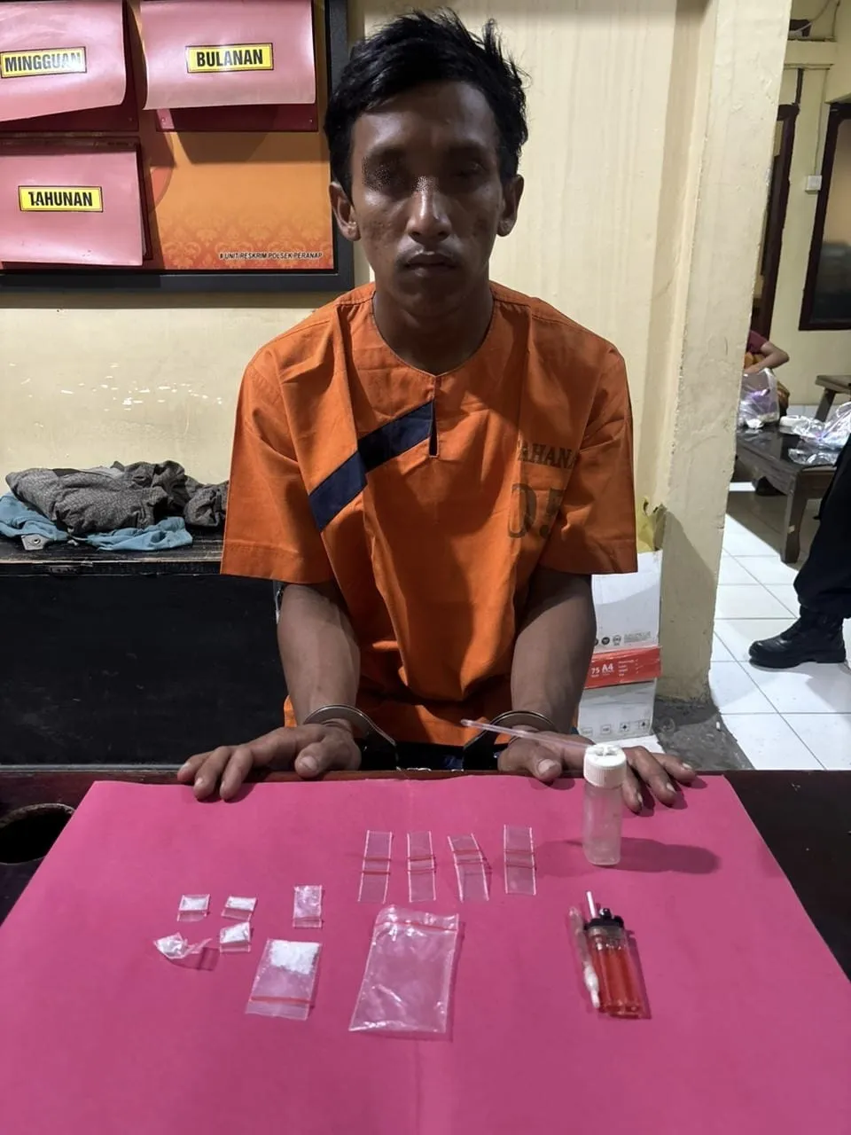 Gara-Gara Sabu Pemuda Asal Rakit Kulin Ditangkap Personel Polsek di Batu Rijal Hilir Peranap