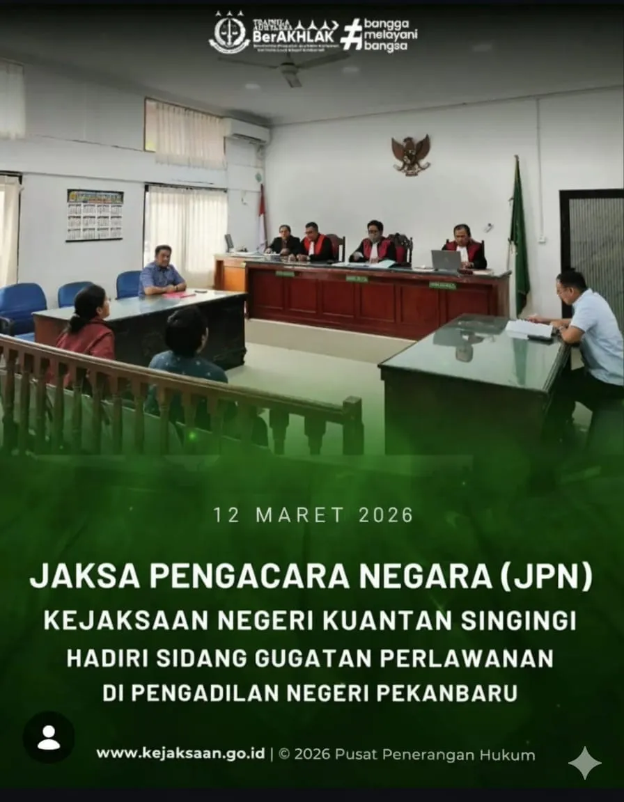 Jaksa Pengacara Negara Menang, Gugatan Perlawanan atas Perampasan Pajero Eks Perkara Korupsi Ditolak PN Pekanbaru