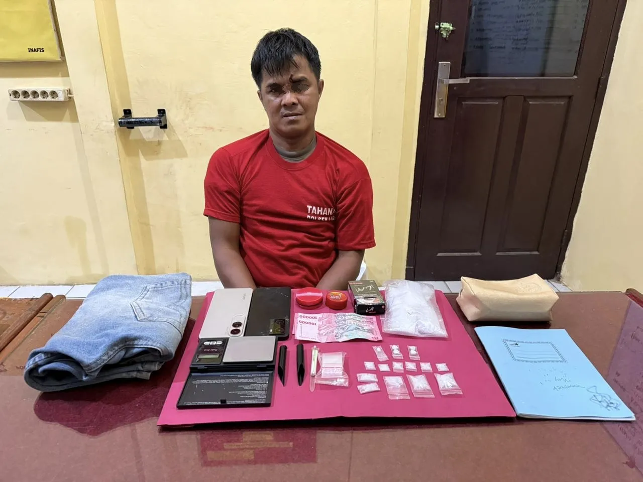 Pengedar Sabu dan Ekstasi di Pasir Ringgit Ditangkap Polsek Lirik