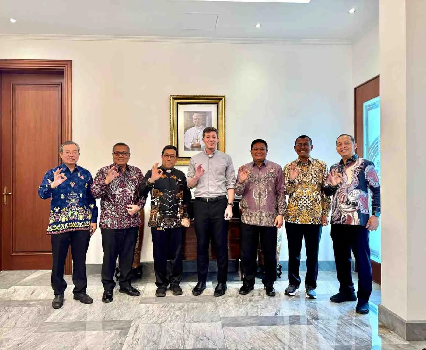 Wakil Uskup TNI-Polri Audiensi Perdana ke Kedubes Vatikan Jakarta