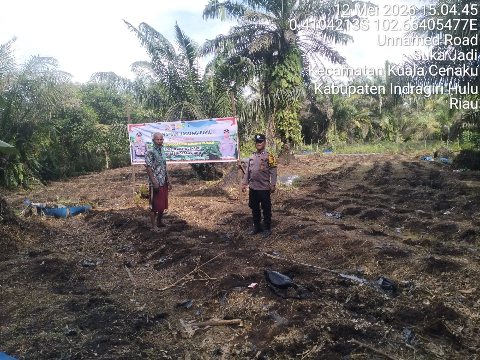 Babinkamtibmas Cek Kesiapan Lahan Jagung Pipil