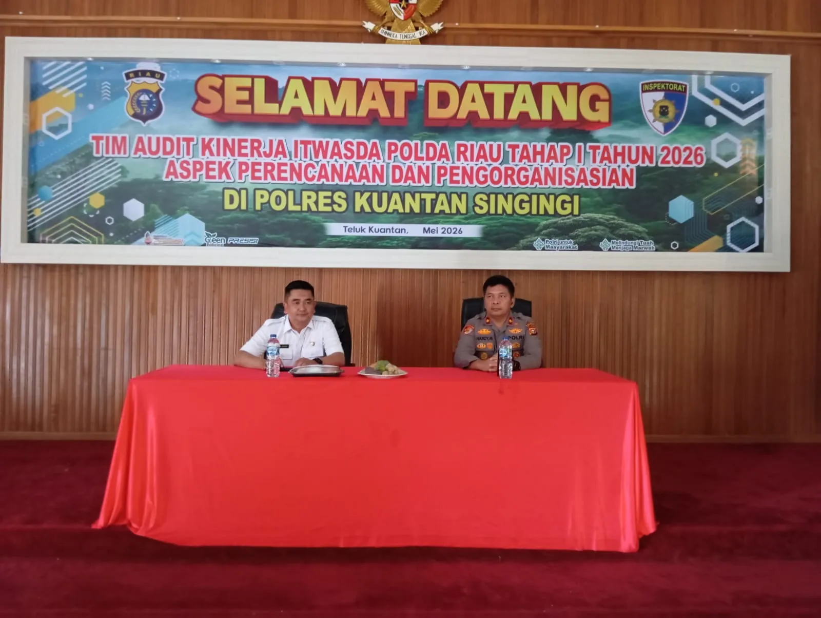 Audit Kinerja Tahap I Itwasda Polda Riau di Polres Kuansing Fokus Tingkatkan Profesionalisme dan Transparansi