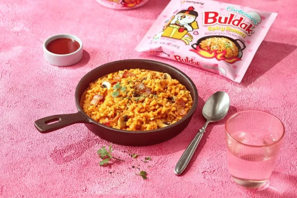 Resep Samyang Carbonara Creamy ala Kafe, Mewah dan Praktis!