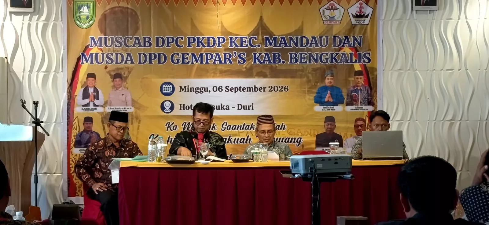 Muscab PKDP Mandau dan Musda Gempar Bengkalis, Arizal dan Jhon Hendri Terpilih Aklamasi