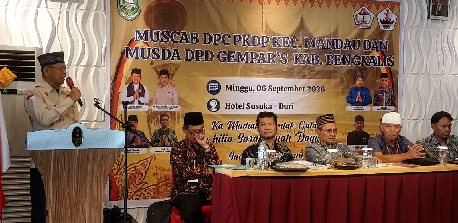 Muscab PKDP Mandau dan Musda Gempar Bengkalis, Arizal dan Jhon Hendri Terpilih Aklamasi