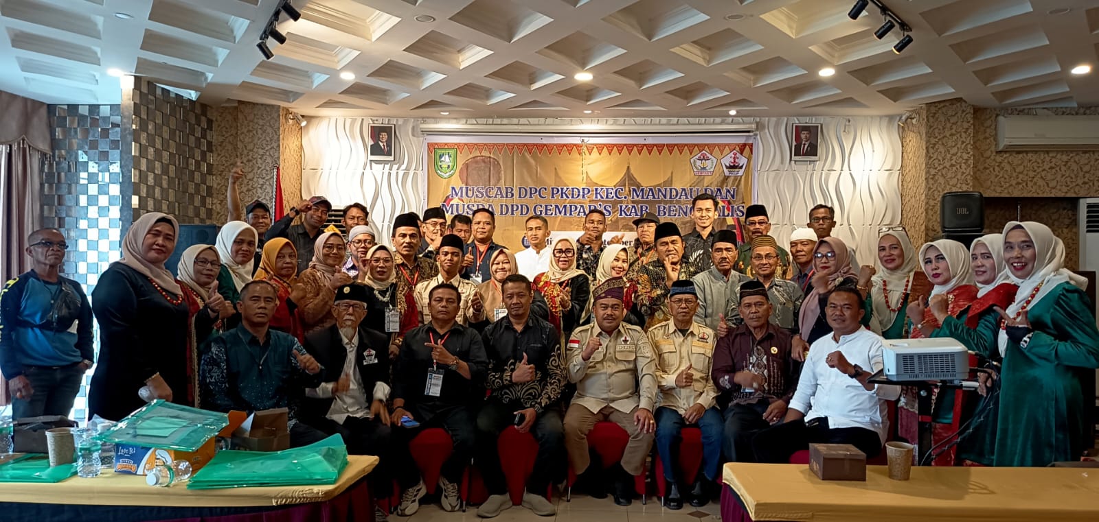 Muscab PKDP Mandau dan Musda Gempar Bengkalis, Arizal dan Jhon Hendri Terpilih Aklamasi