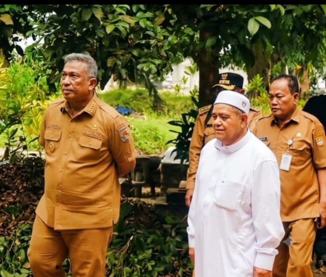 Bupati Anton Tinjau Langsung Persiapan Milad ke-215 Syekh Abdul wahab Rokan di rantau Binuang sakti