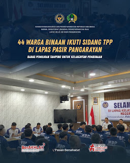 Lapas Pasir Pangarayan Gelar Sidang TPP, 44 WBP Ikuti Proses Pemilihan Tamping
