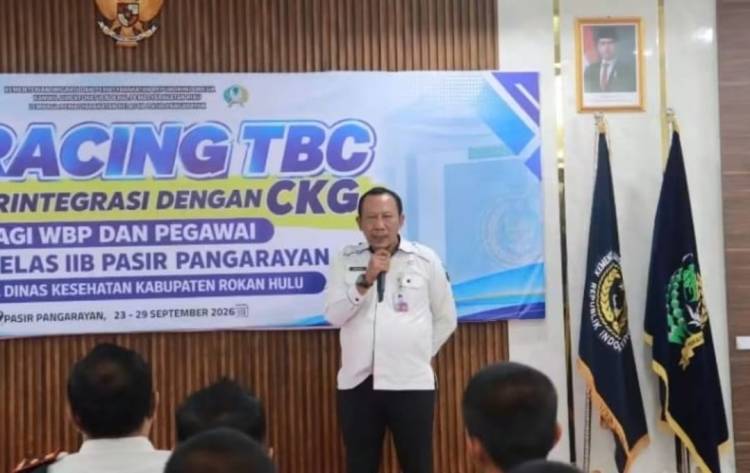 Lapas pasir pengarayan bersama Dinkes Rohul gelar tracking tuberkulosis ar