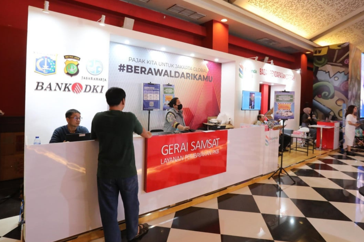 Ada Pembebasan Sanksi Pajak Kendaraan di Gerai Samsat PRJ