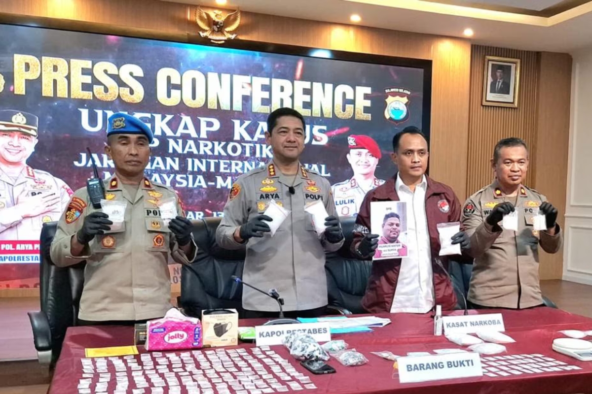Polisi Gagalkan Peredaran 32 Kg Sabu Asal Jaringan Malaysia