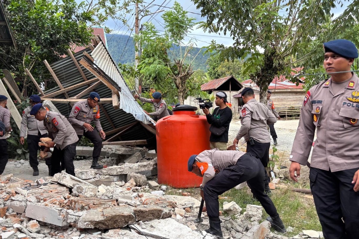 Fasilitasi Korban Gempa Sigi, Baznas Bangun Masjid Darurat