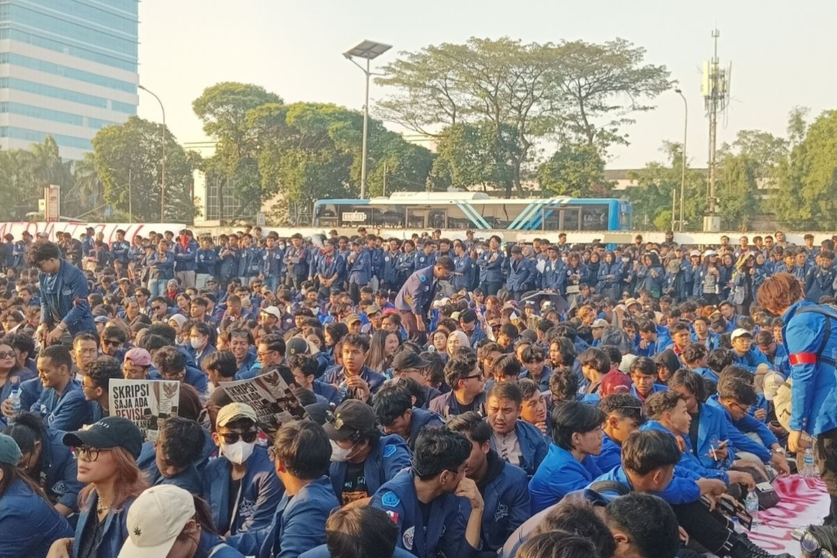 Massa Mahasiswa Demo di Monas, Simak Rekayasa Lalu Lintasnya