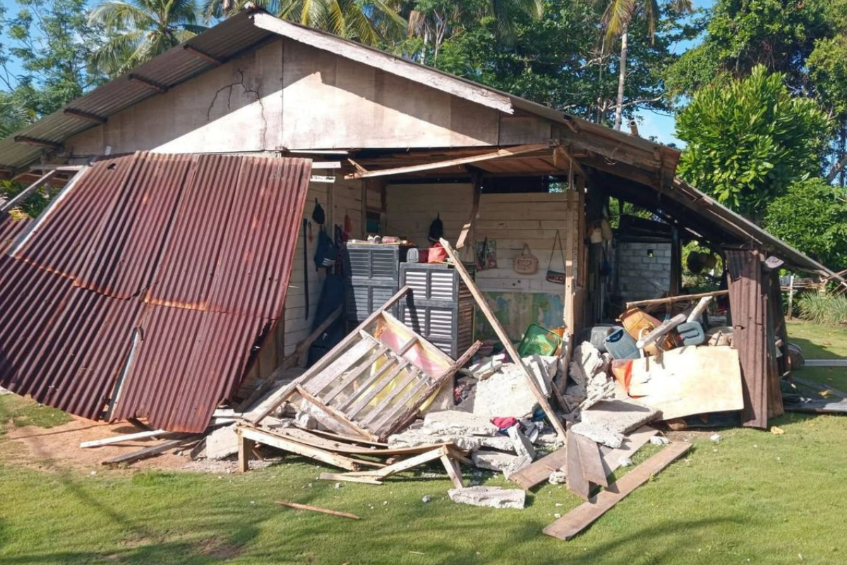 Dampak Gempa M7,7 Mindanao: 11 Rumah di Talaud Rusak Ringan
