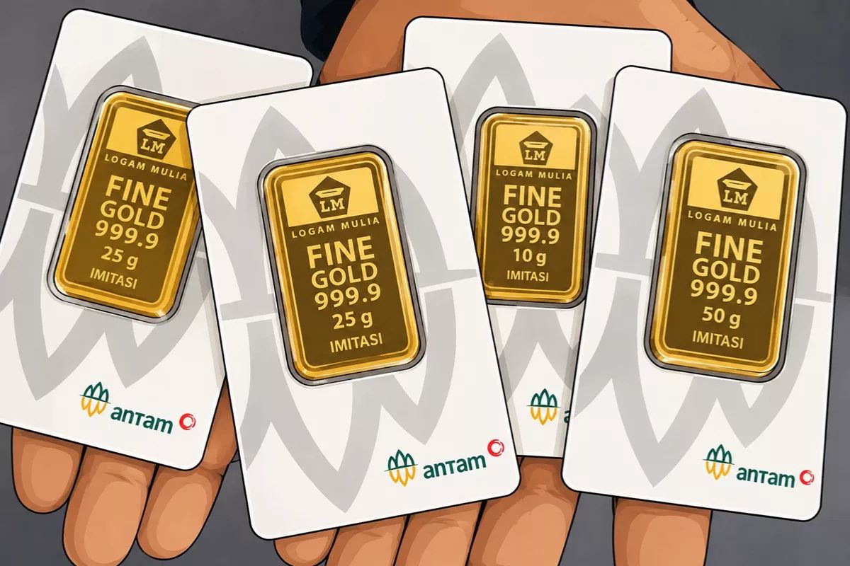 Emas Antam Naik ke Rp2,729 Juta per Gram pada Senin Pagi