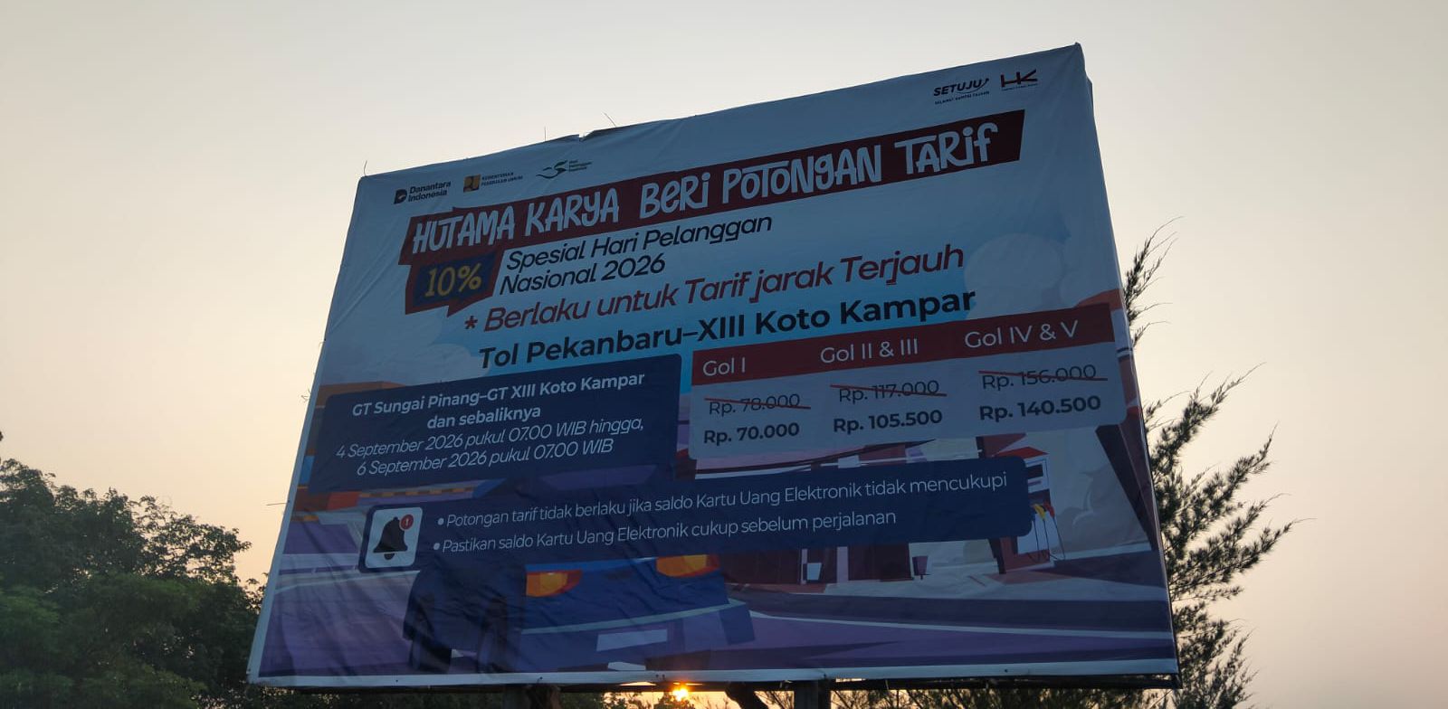 Hari Pelanggan 2026, Hutama Karya Beri Diskon Tol 10 Persen